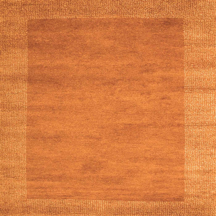 Serging Thickness of Abstract Orange Contemporary Rug, con660org