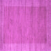 Square Abstract Purple Contemporary Rug, con660pur