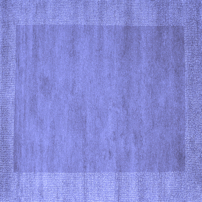 Square Abstract Blue Contemporary Rug, con660blu