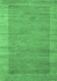 Abstract Emerald Green Contemporary Rug, con660emgrn