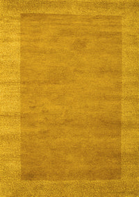 Abstract Yellow Contemporary Rug, con660yw