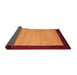 Thickness of Contemporary Dark Orange Modern Rug, con661