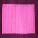 Square Machine Washable Abstract Purple Contemporary Area Rugs, wshcon661pur