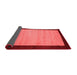 Abstract Red Contemporary Area Rugs