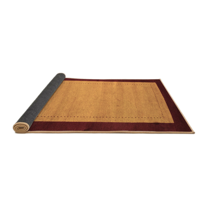 Sideview of Abstract Brown Contemporary Rug, con661brn
