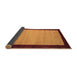 Sideview of Abstract Brown Contemporary Rug, con661brn