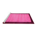 Sideview of Machine Washable Abstract Pink Contemporary Rug, wshcon661pnk