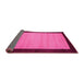 Sideview of Abstract Pink Contemporary Rug, con661pnk