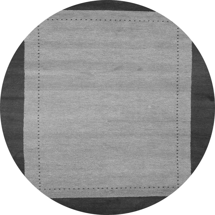 Square Abstract Gray Contemporary Rug, con661gry