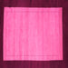 Square Abstract Pink Contemporary Rug, con661pnk