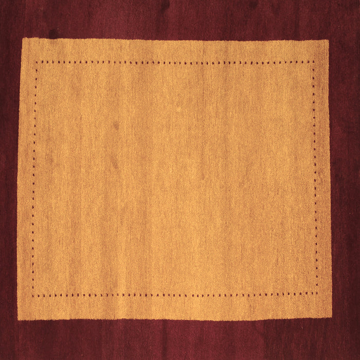 Square Machine Washable Abstract Brown Contemporary Rug, wshcon661brn