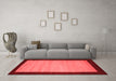 Contemporary Red Washable Rugs