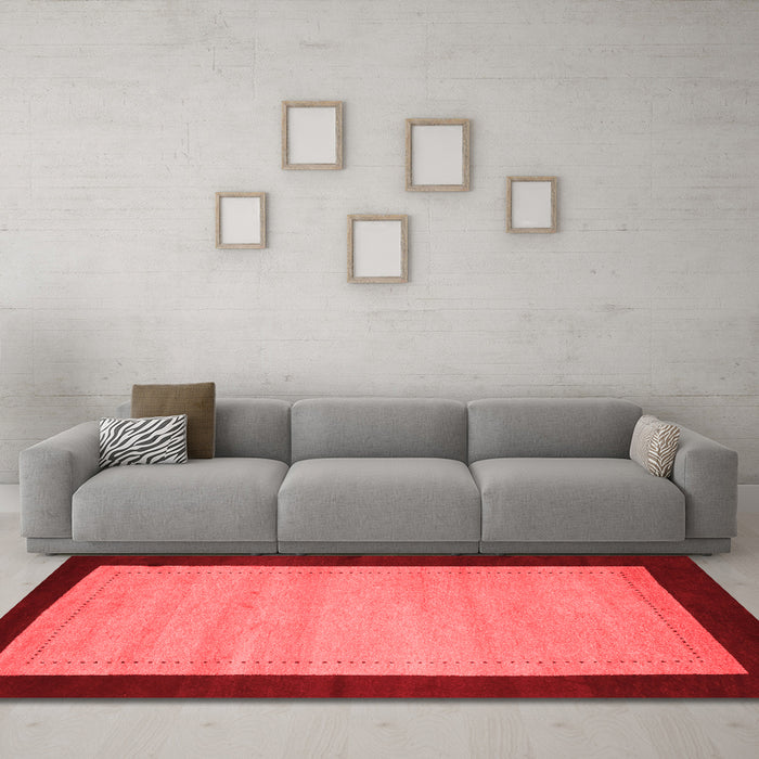 Contemporary Red Washable Rugs