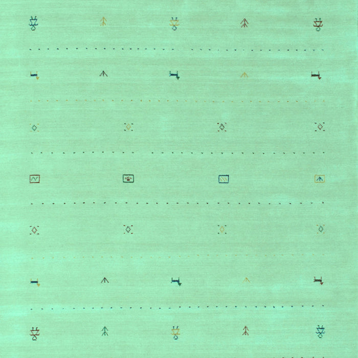 Machine Washable Solid Turquoise Modern Area Rugs, wshcon662turq