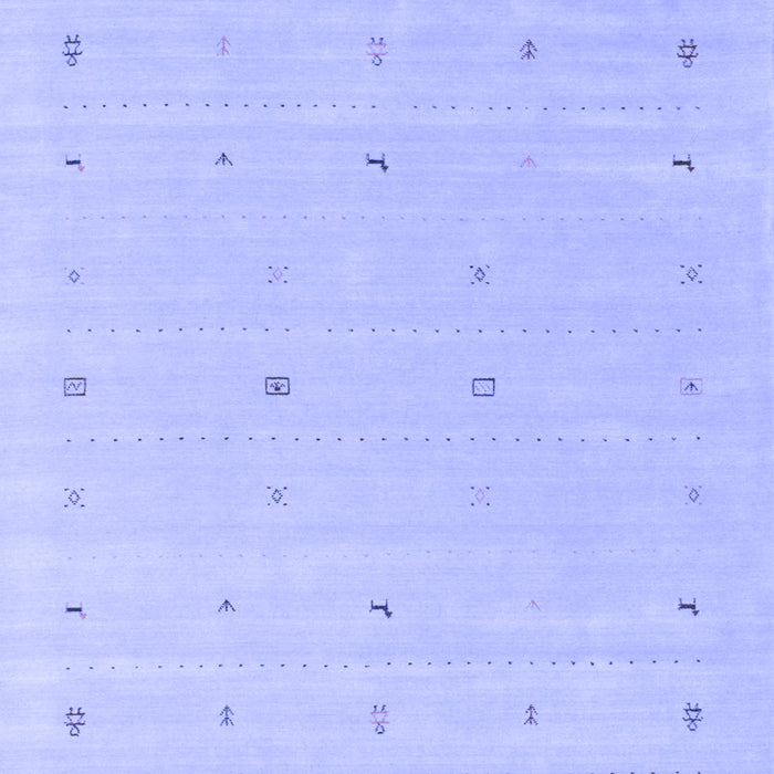 Machine Washable Solid Blue Modern Rug, wshcon662blu