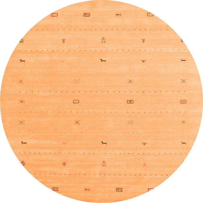 Machine Washable Solid Orange Modern Area Rugs, wshcon662org