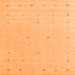 Round Machine Washable Solid Orange Modern Area Rugs, wshcon662org