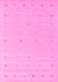 Machine Washable Solid Pink Modern Rug, wshcon662pnk