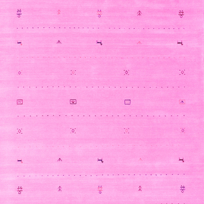 Machine Washable Solid Pink Modern Rug, wshcon662pnk