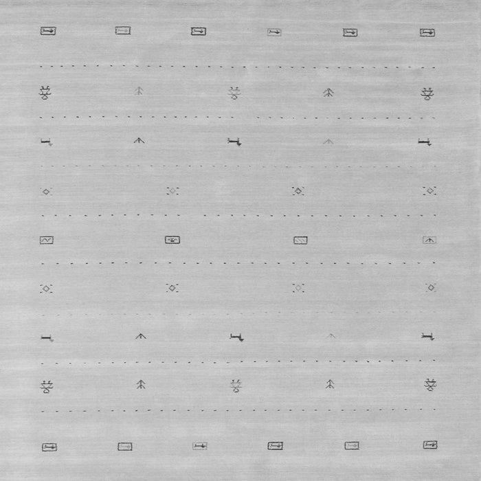 Serging Thickness of Solid Gray Modern Rug, con662gry