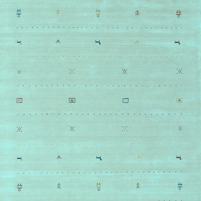 Solid Light Blue Modern Rug, con662lblu