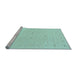 Sideview of Machine Washable Solid Light Blue Modern Rug, wshcon662lblu