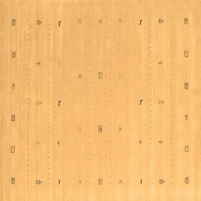 Square Machine Washable Solid Brown Modern Rug, wshcon662brn