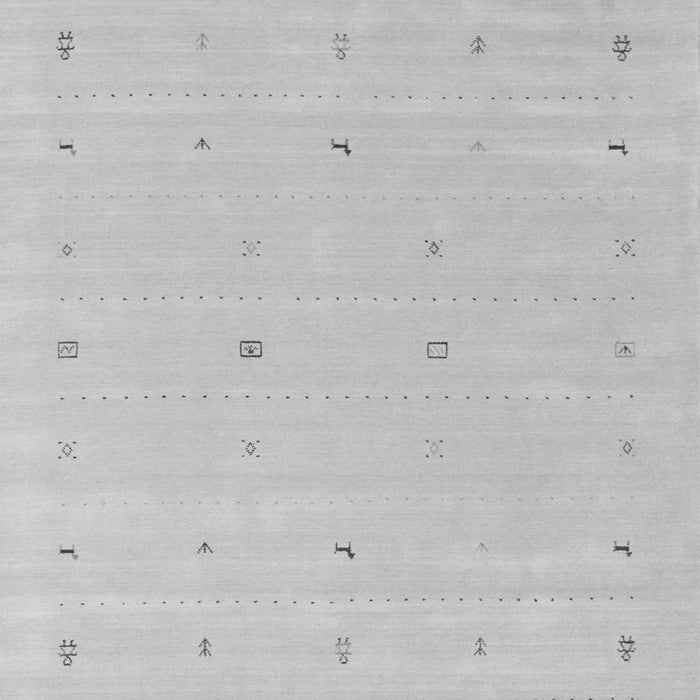 Serging Thickness of Machine Washable Solid Gray Modern Rug, wshcon662gry