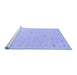 Sideview of Machine Washable Solid Blue Modern Rug, wshcon662blu