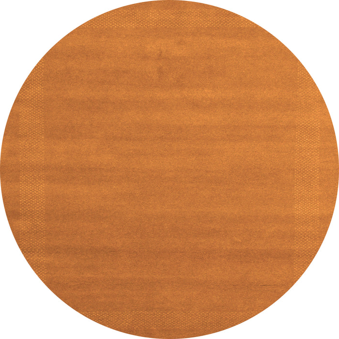 Square Abstract Orange Contemporary Rug, con663org