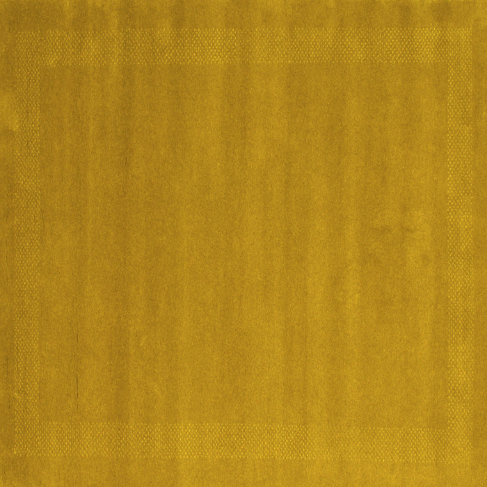 Square Machine Washable Abstract Yellow Contemporary Rug, wshcon663yw
