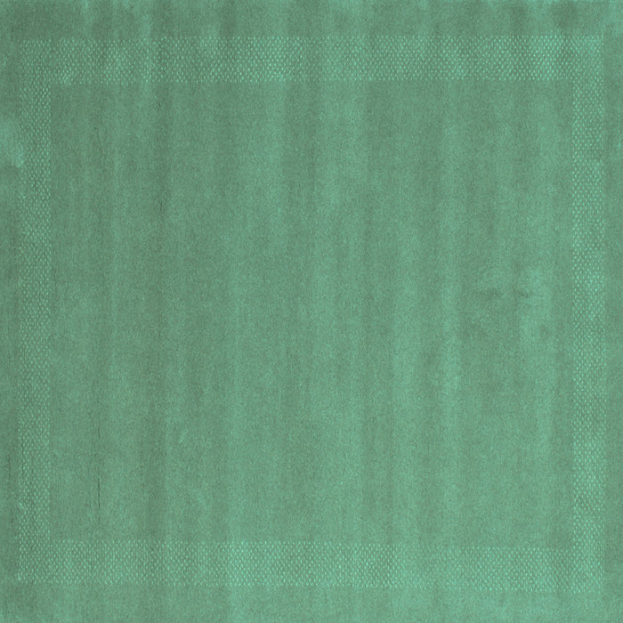 Square Machine Washable Abstract Turquoise Contemporary Area Rugs, wshcon663turq