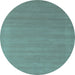 Round Machine Washable Abstract Light Blue Contemporary Rug, wshcon663lblu