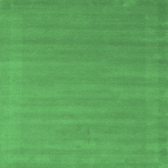 Square Machine Washable Abstract Emerald Green Contemporary Area Rugs, wshcon663emgrn