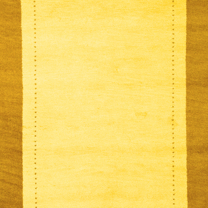 Machine Washable Solid Yellow Modern Rug, wshcon664yw