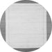 Square Solid Gray Modern Rug, con664gry