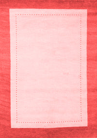 Solid Red Modern Rug, con664red