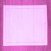 Square Machine Washable Solid Purple Modern Area Rugs, wshcon664pur