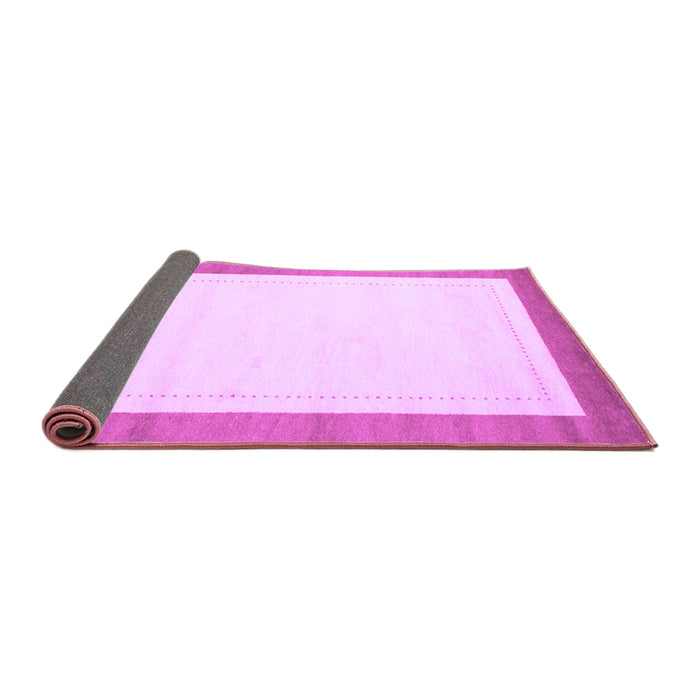 Sideview of Solid Purple Modern Rug, con664pur