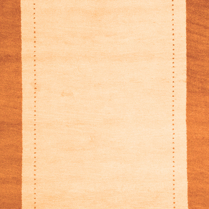 Serging Thickness of Machine Washable Solid Orange Modern Area Rugs, wshcon664org