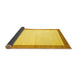 Sideview of Solid Yellow Modern Rug, con664yw