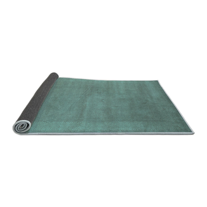 Sideview of Abstract Light Blue Contemporary Rug, con665lblu