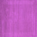 Square Abstract Purple Contemporary Rug, con665pur