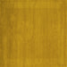 Square Abstract Yellow Contemporary Rug, con665yw