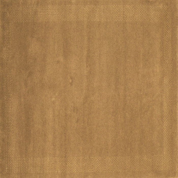 Square Machine Washable Abstract Brown Contemporary Rug, wshcon665brn