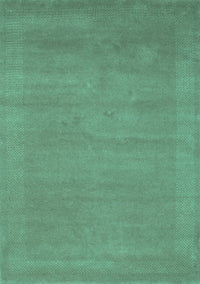 Abstract Turquoise Contemporary Rug, con665turq