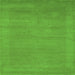 Serging Thickness of Abstract Green Contemporary Rug, con665grn