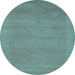 Round Machine Washable Abstract Light Blue Contemporary Rug, wshcon665lblu