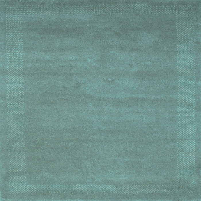 Square Abstract Light Blue Contemporary Rug, con665lblu