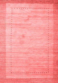 Abstract Red Contemporary Rug, con666red